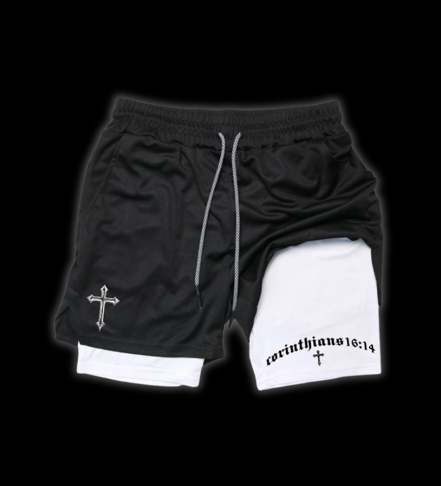 LuxCrux™ Corinthians 16:14 Shorts