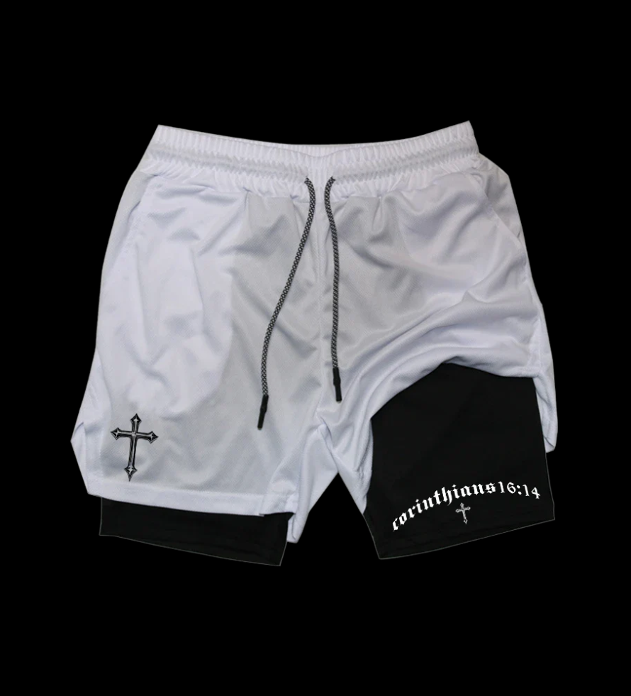 LuxCrux™ Corinthians 16:14 Shorts