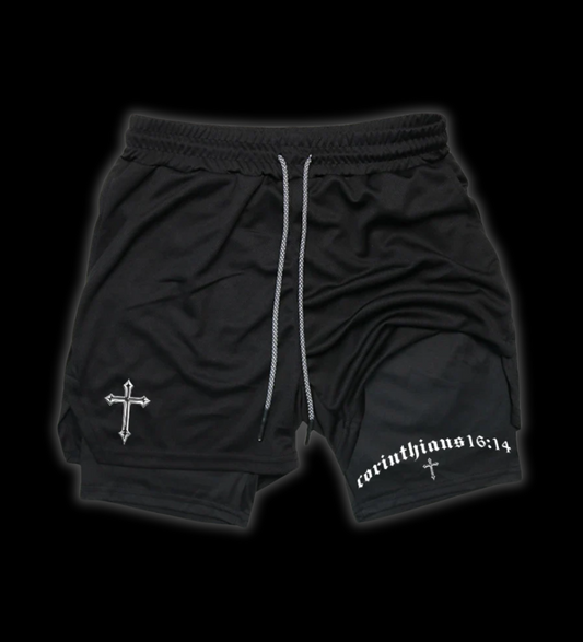 LuxCrux™ Corinthians 16:14 Shorts