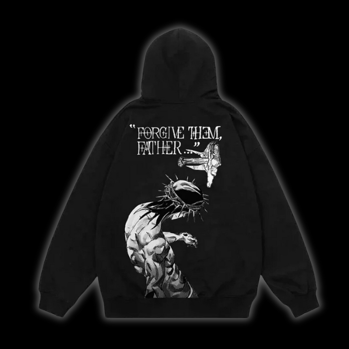 LuxCrux™ Premium Forgive Them Father Hoodie