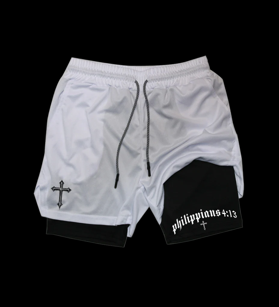 LuxCrux™ Philippians 4:13 Shorts