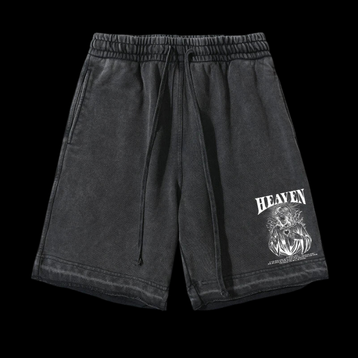 LuxCrux™ Heaven Faith Vintage Shorts