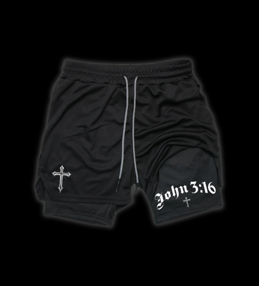 LuxCrux™ John 3:16 Shorts