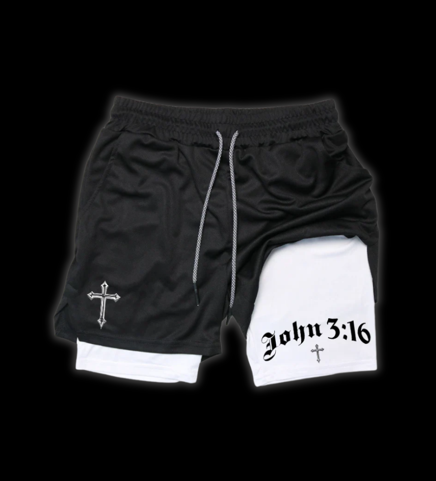 LuxCrux™ John 3:16 Shorts