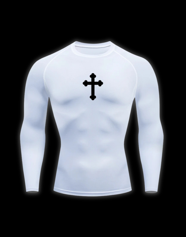LuxCrux™ Long-Sleeved Graphic Compression Shirt