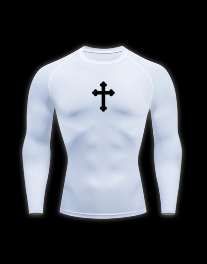 LuxCrux™ Long-Sleeved Graphic Compression Shirt