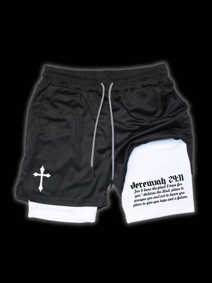 LuxCrux™ Jeremiah 29:11 Shorts