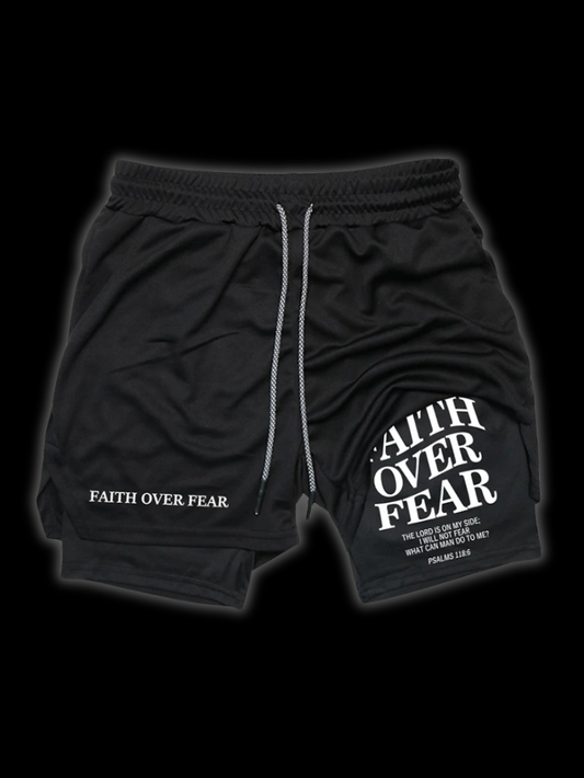 LuxCrux™ Faith Over Fear Shorts